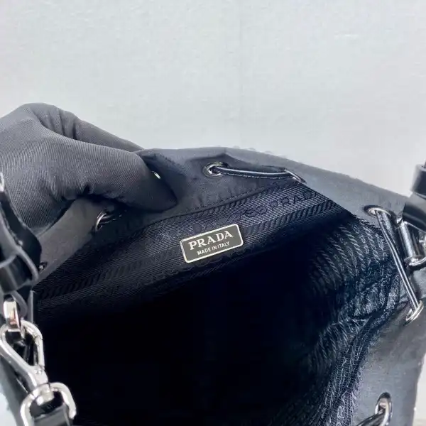 PRADA Satin mini-bag with crystals