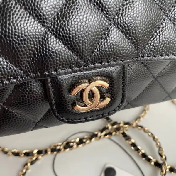 CHANEL GLASSES CASE WITH CHANELASSIC CHAIN