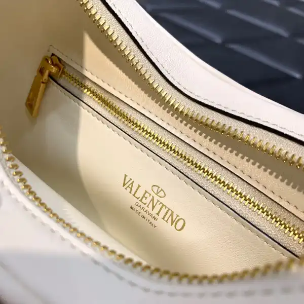 VALENTINO STUD SIGN CALFSKIN HOBO BAG