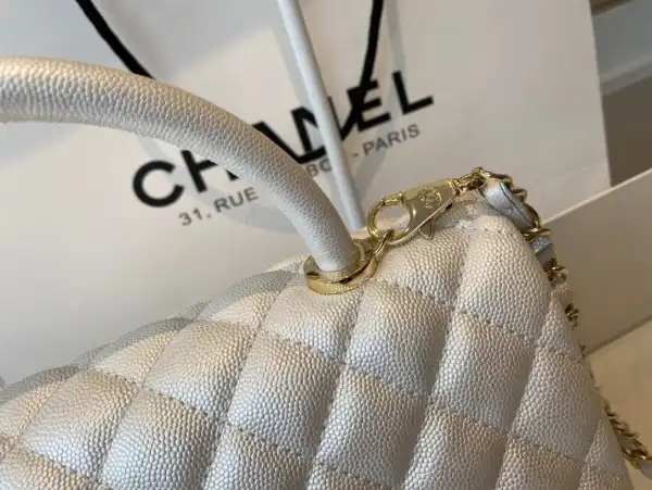 CHANEL LARGE FLAP BAG WITH TOP HANDLE