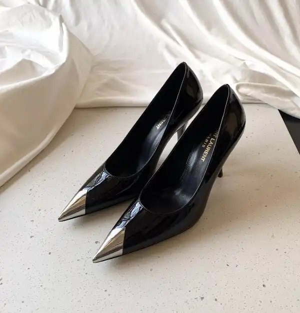 First Bag Ru YSL VESPER POINTES-TOE PUMPS