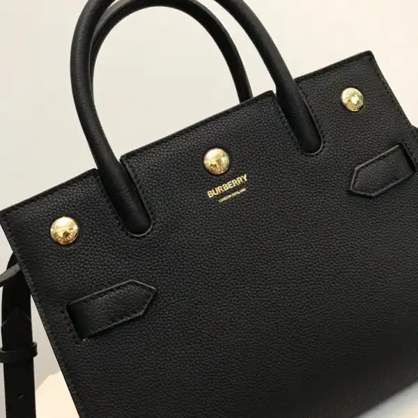 BURBERRY Mini Leather Title Bag