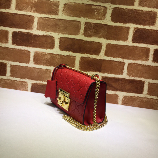 HOT SALE GUCCI Padlock small Gucci Signature shoulder bag