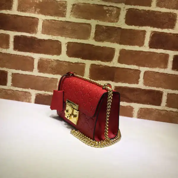 GUCCI Padlock small Gucci Signature shoulder bag