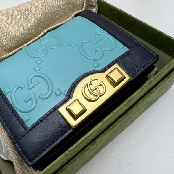 Cheap GUCCI GG card case wallet