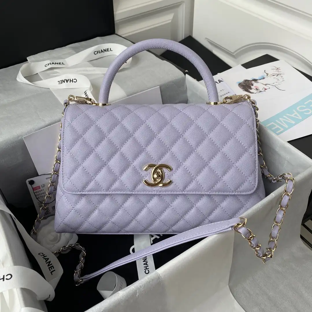 CHANEL LARGE FLAP BAG WITH TOP HANDLE