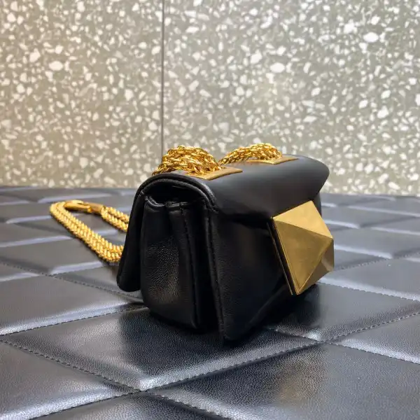 VALENTINO ONE STUD MICRO BAG WITH CHAIN