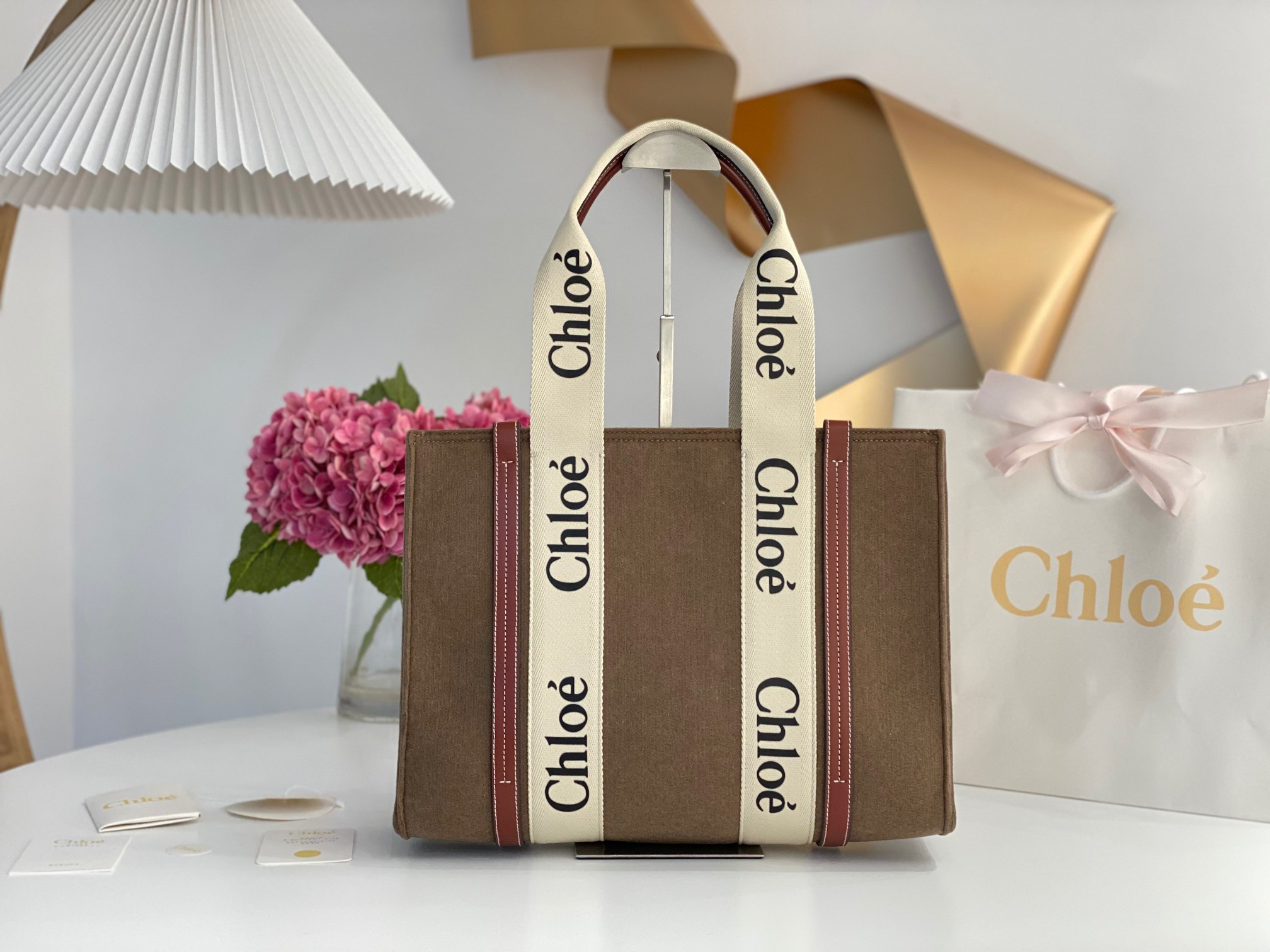 HOT SALE CHLOÉ medium woody tote bag