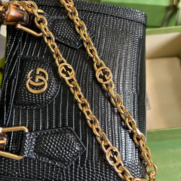 Gucci Diana lizard mini bag