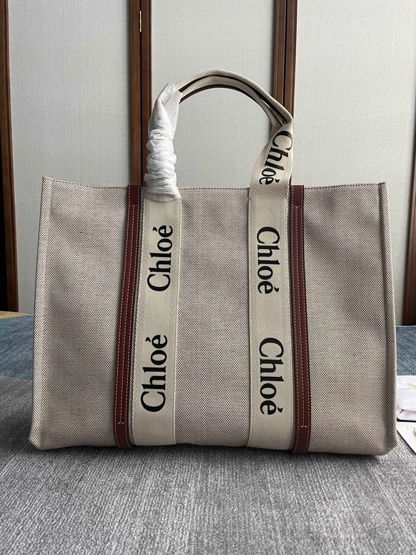 HOT SALE CHLOÉ LARGE WOODY TOTE BAG