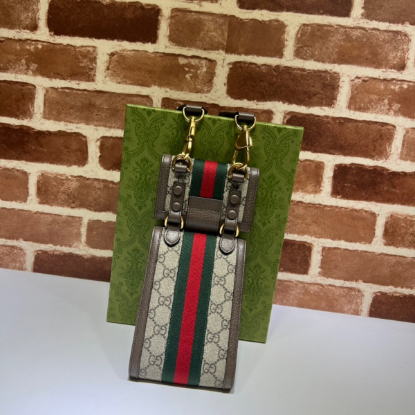 HOT SALE GUCCI Ophidia GG mini bag and detachable wallet