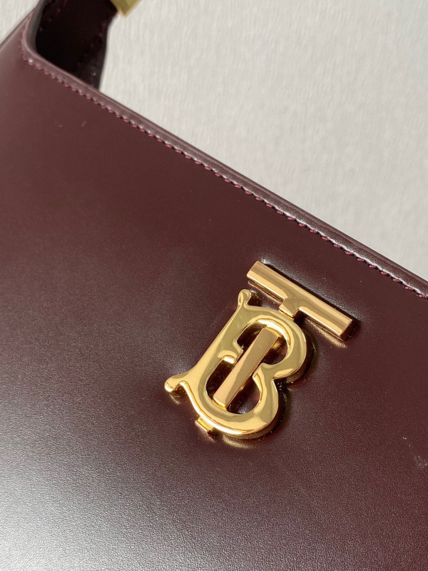 HOT SALE BURBERRY Leather TB Shoulder Bag