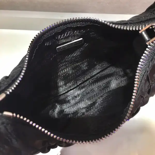 PRADA NYLON AND SAFFIANO LEATHER MINI BAG