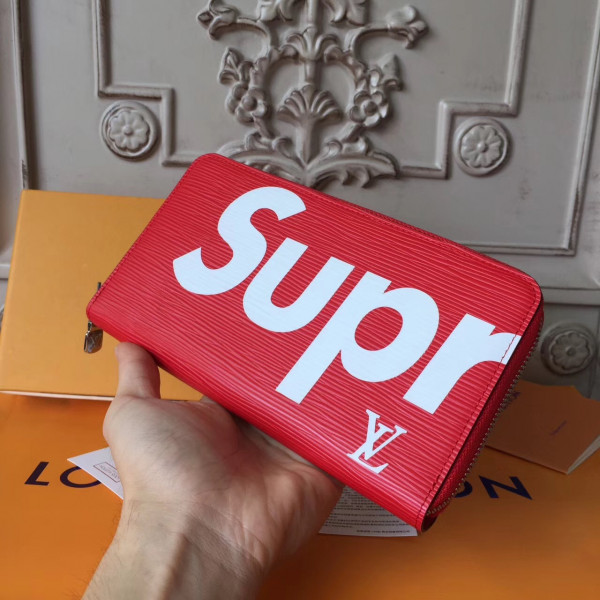 HOT SALE Louis Vuitton supreme Zip wallet