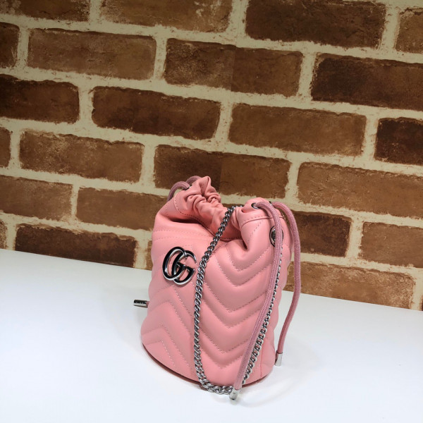 HOT SALE GUCCI GG Marmont mini bucket bag