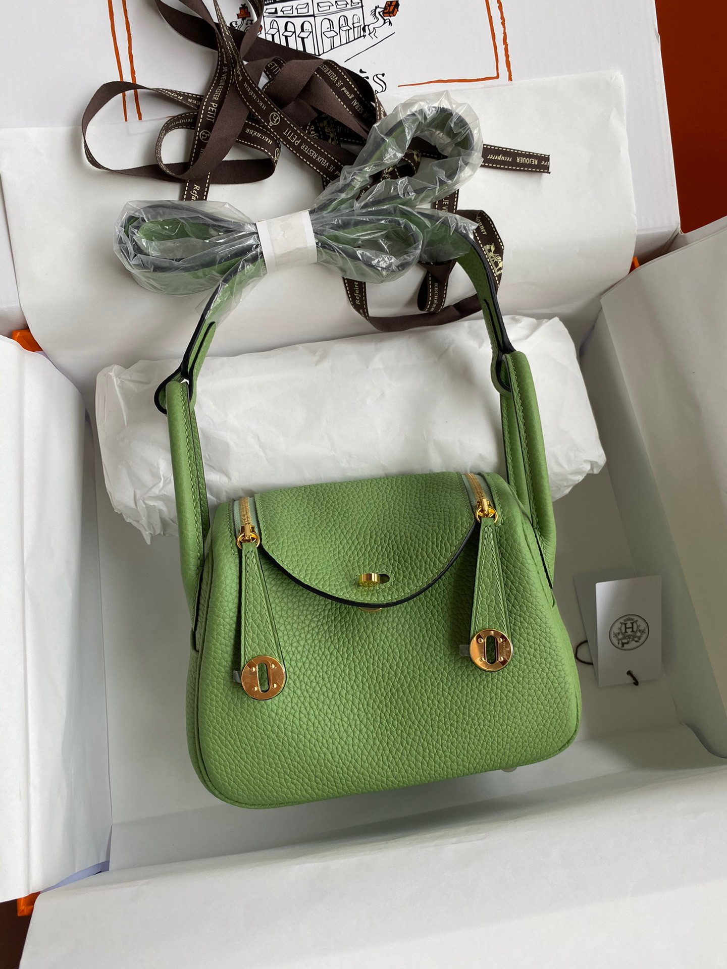 HOT SALE HERMES LINDY MINI HANDMADE