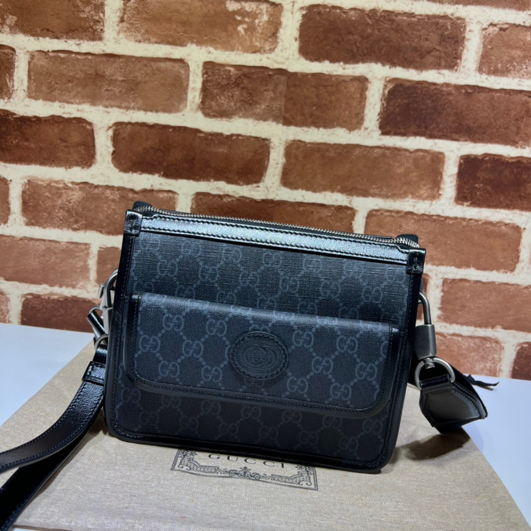 HOT SALE Gucci Messenger bag with Interlocking G