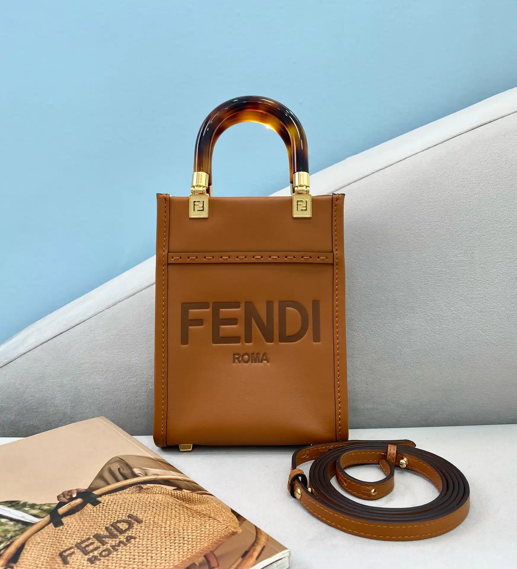 FENDI MINI SUNSHINE SHOPPER-13-18-6.5cm