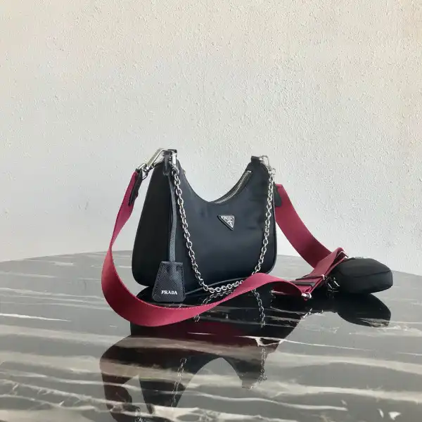 First Bag Ru PRADA NYLON HOBO BAG