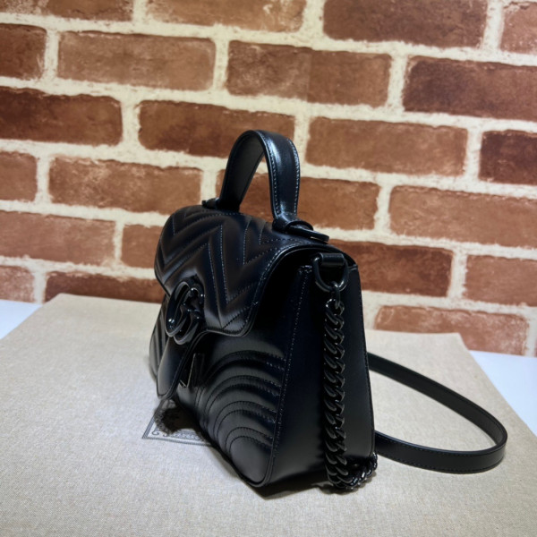 HOT SALE GUCCI GG Marmont mini top handle bag