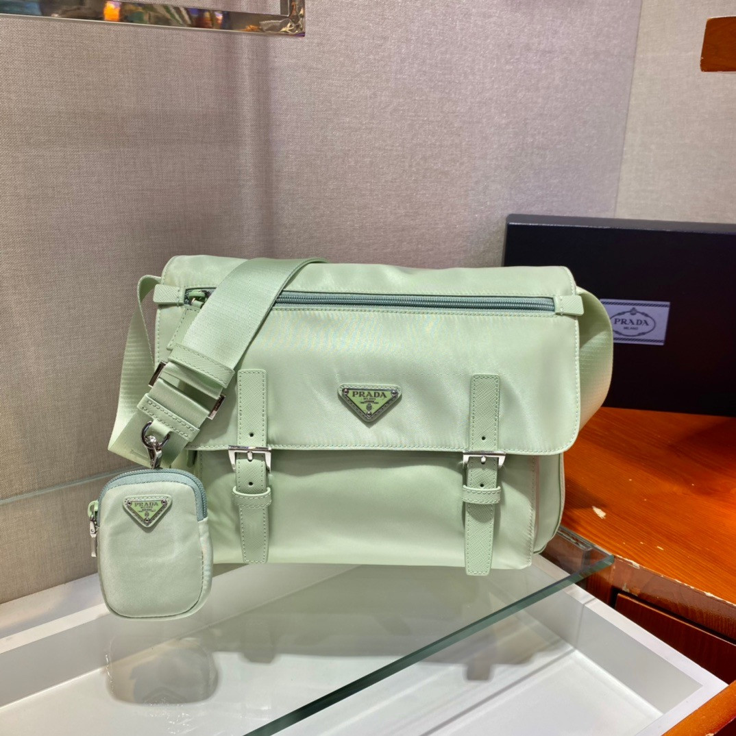 HOT SALE PRADA Medium Nylon Shoulder Bag