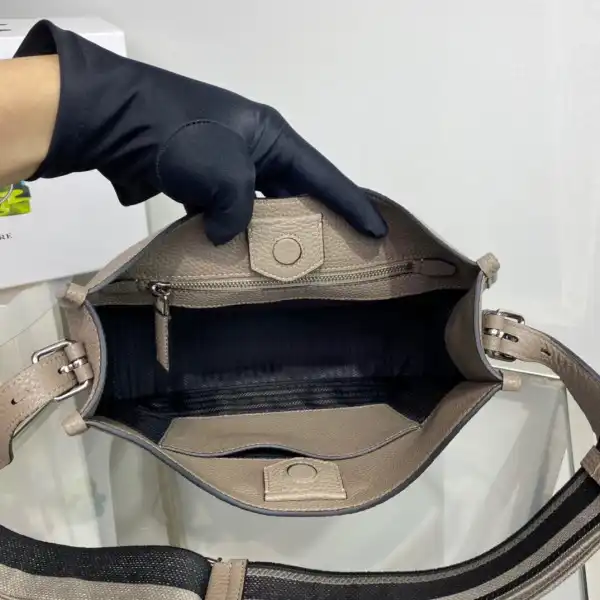 First bag ru PRADA Leather hobo bag