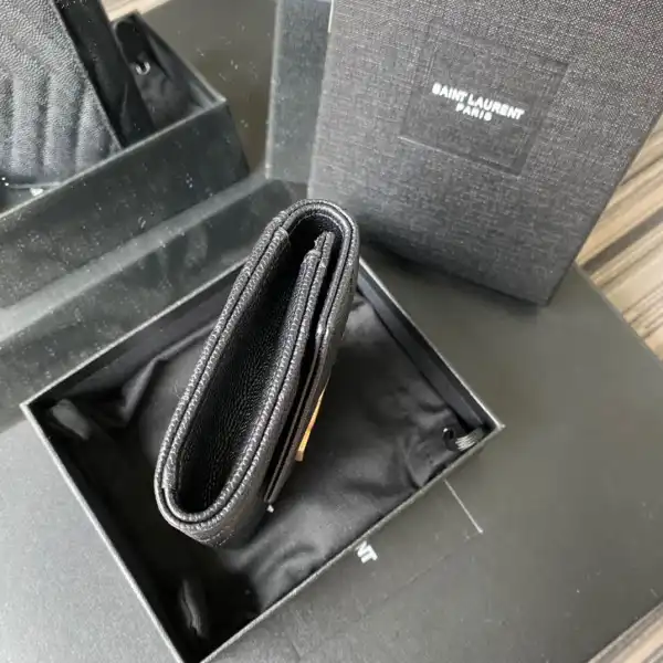 YSL MONOGRAM SMALL ENVELOPE WALLET IN