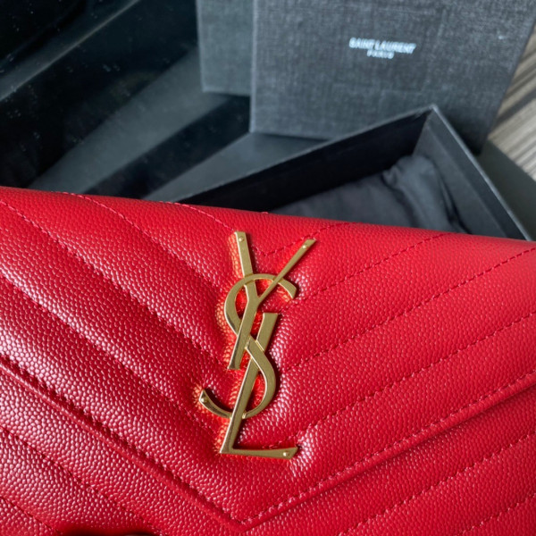 HOT SALE YSL MONOGRAM LARGE FLAP WALLET