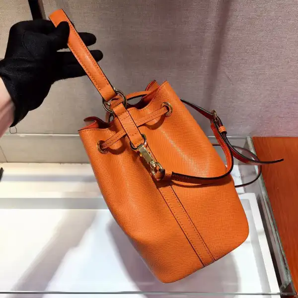 PRADA Saffiano Leather Bucket Bag