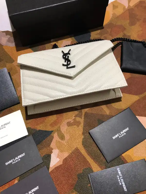 YSL CASSANDRE MATELASSÉ CHAIN WALLET