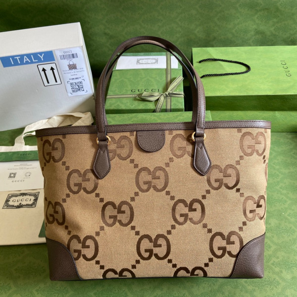 HOT SALE GUCCI Ophidia GG medium tote with jumbo GG