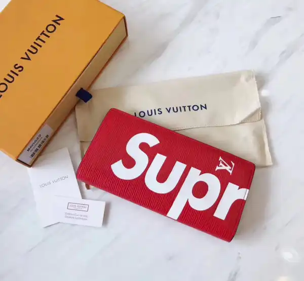 TO Louis Vuitton supreme wallet