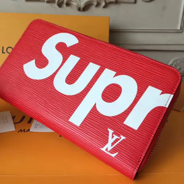 Aaa replica ru Louis Vuitton supreme Zip wallet