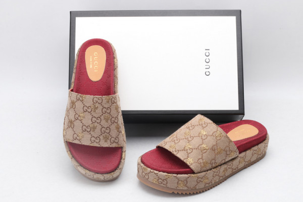 HOT SALE GUCCI Original GG slide sandal