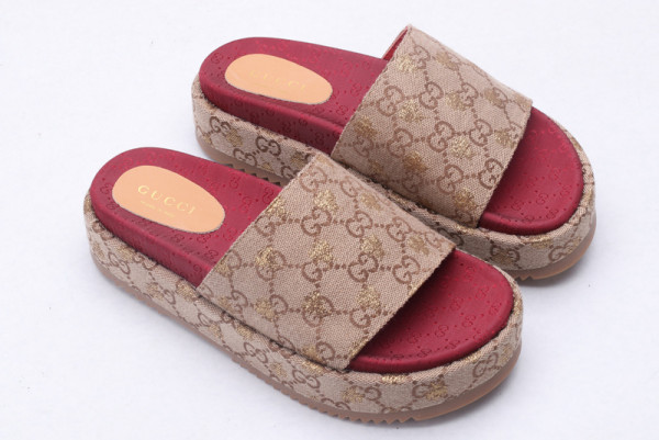 HOT SALE GUCCI Original GG slide sandal