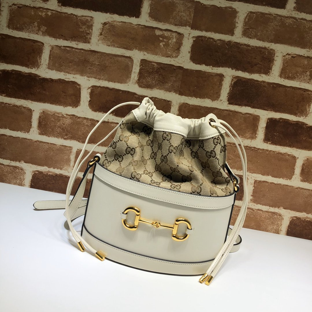 HOT SALE GUCCI 1955 Horsebit small bucket bag