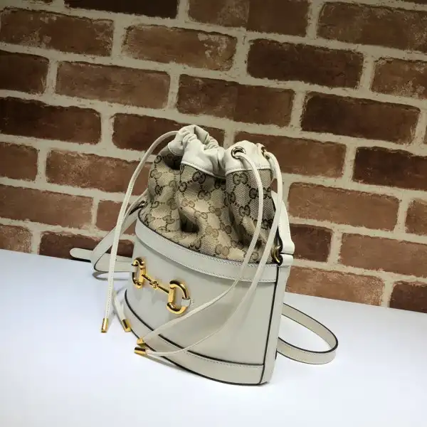 Affordable TO GUCCI 1955 Horsebit small bucket bag