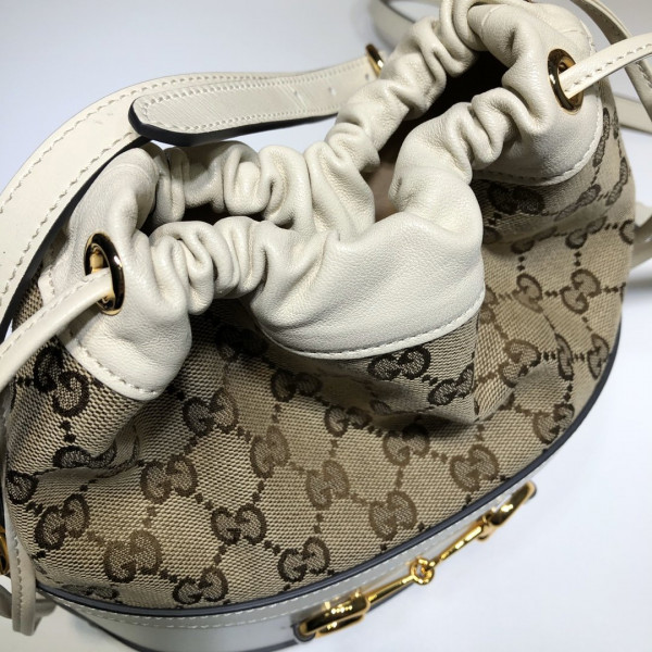 HOT SALE GUCCI 1955 Horsebit small bucket bag