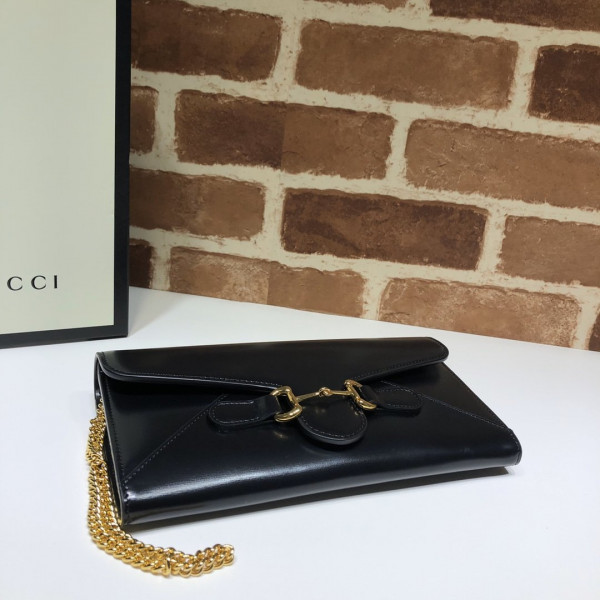 HOT SALE GUCCI 955 Horsebit wallet with chain