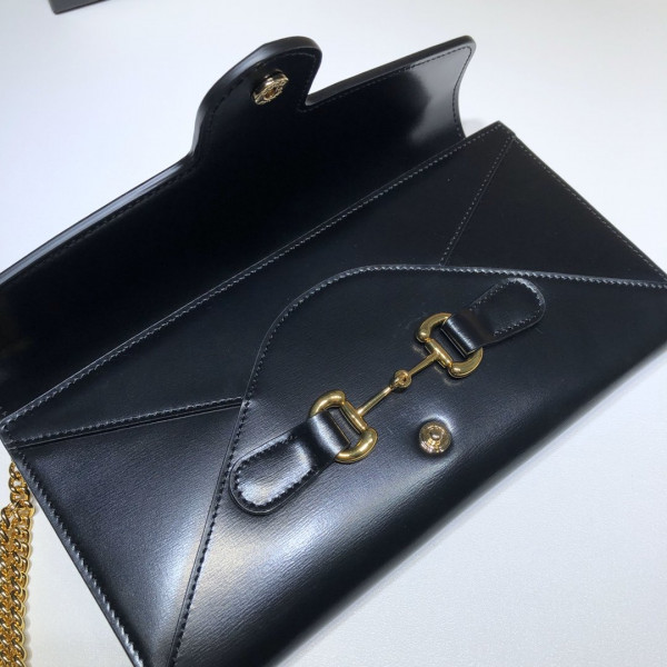 HOT SALE GUCCI 955 Horsebit wallet with chain