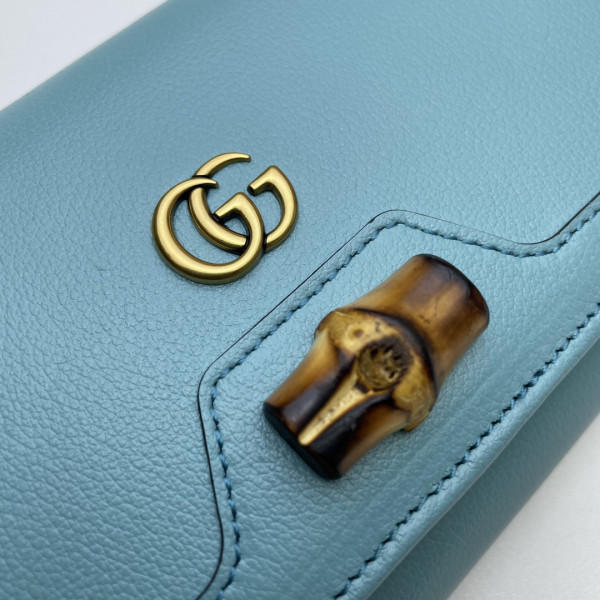 HOT SALE Gucci Diana chain wallet with bamboo