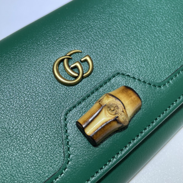 HOT SALE Gucci Diana chain wallet with bamboo