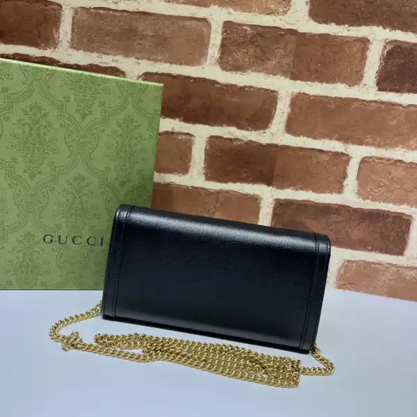 Yupoo bagsoffer Gucci Diana chain wallet with bamboo