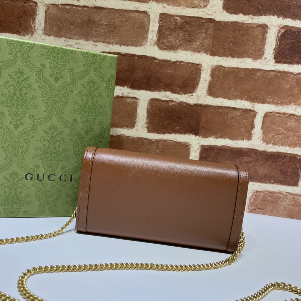 HOT SALE Gucci Diana chain wallet with bamboo