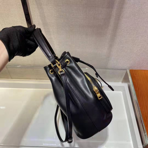 HOT SALE Prada Duet leather shoulder bag