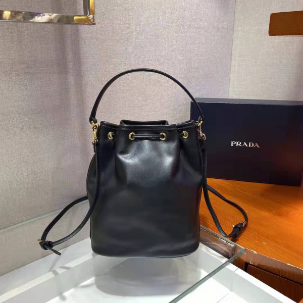 HOT SALE Prada Duet leather shoulder bag