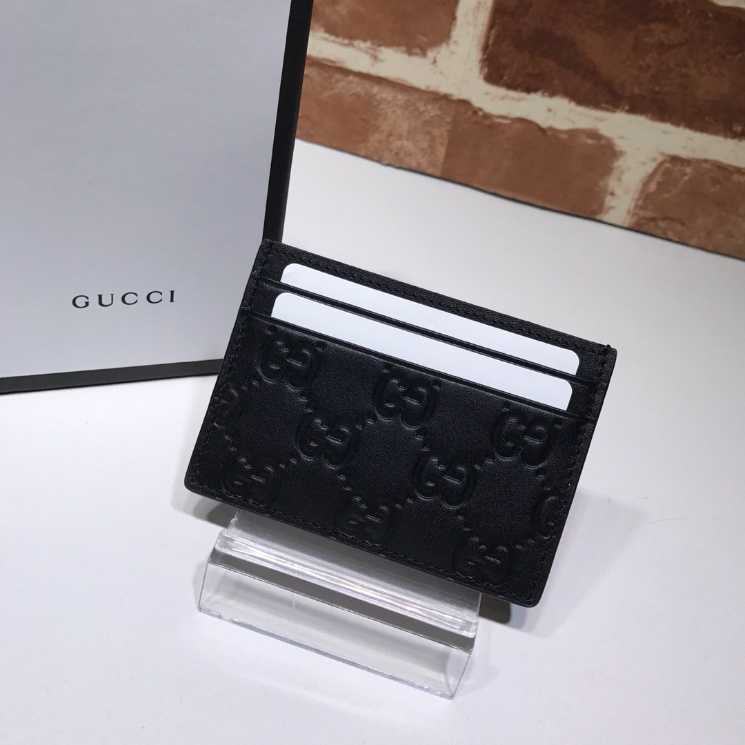 HOT SALE GUCCI Signature card case