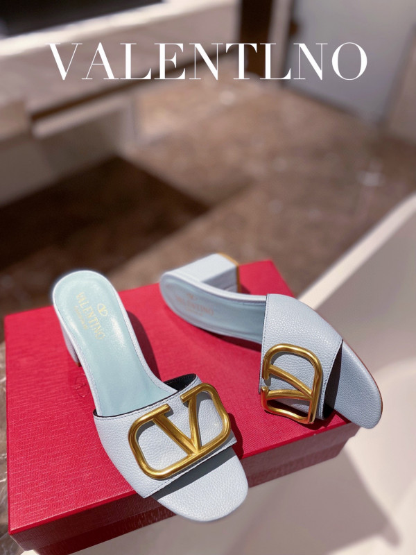 HOT SALE VALENTINO VLOGO SIGNATURE SLIDE SANDAL