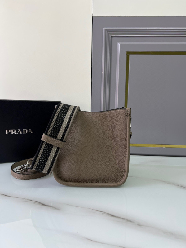 HOT SALE PRADA Leather mini shoulder bag