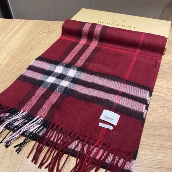 HOT SALE Burberry Check Cashmere Scarf